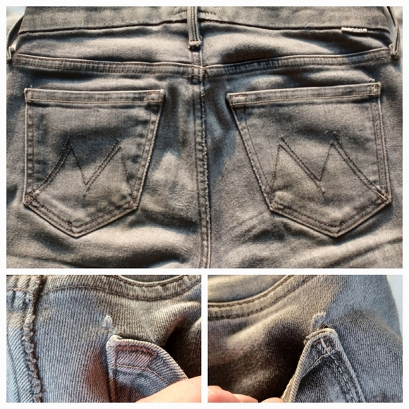 MOTHER - Looker Ankle Fray Jeans- Huntress, Gray Wash, Sold on Revolve - Picture 15 of 16